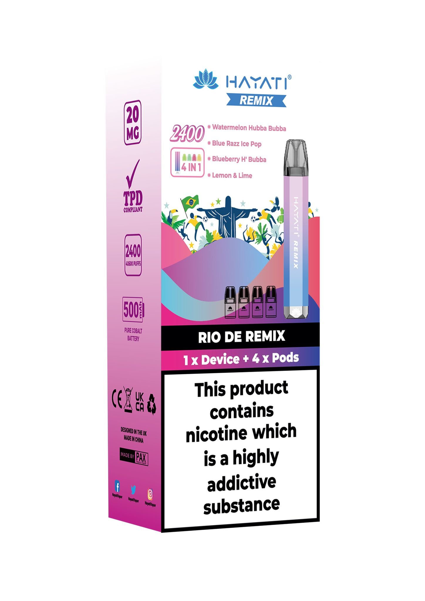 Caribbean Remix Hayati disposable vape exotic flavour